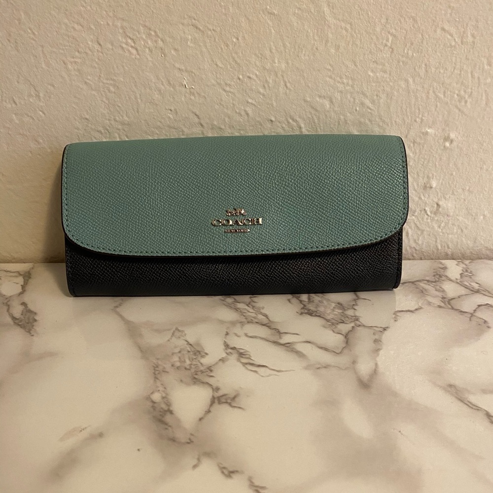 Coach multi color wallet